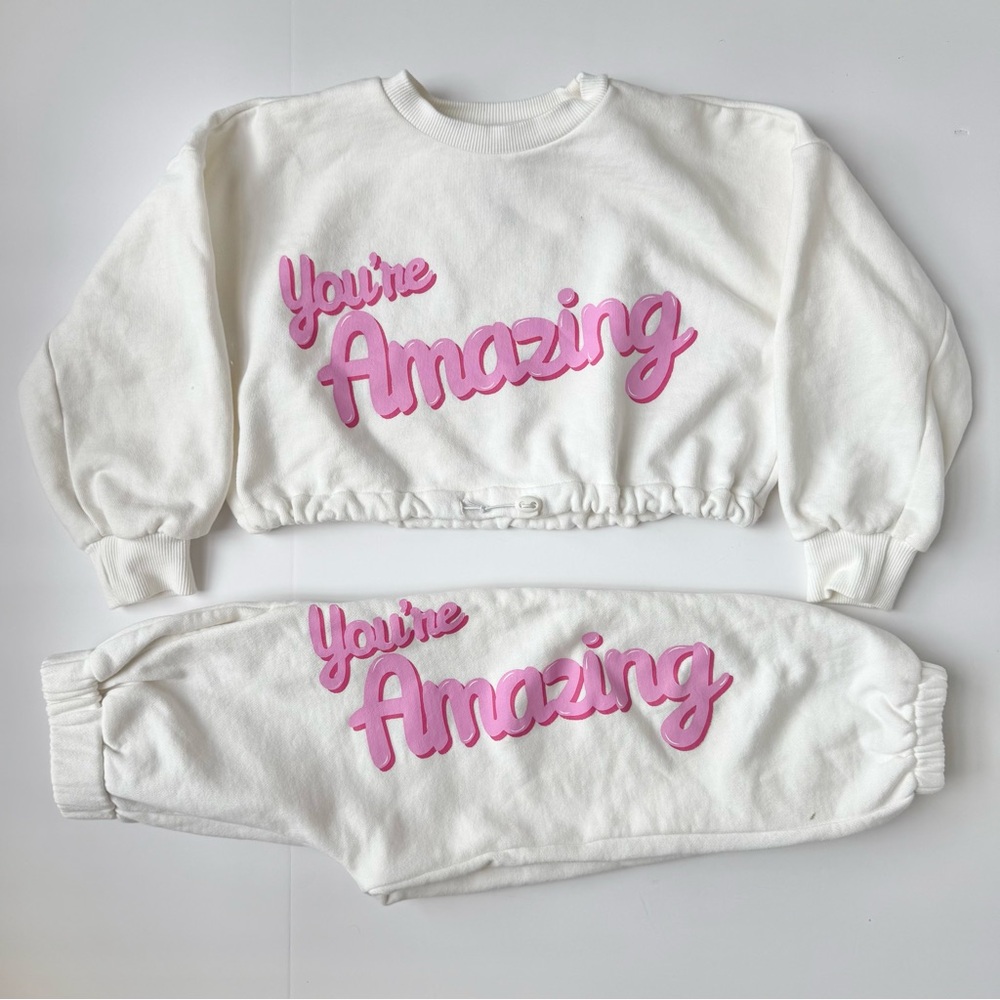 Design Life Kids Banana Valentine “You’re Amazing” Matching Organic Set Size 4 - Picture 6 of 6